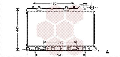 VAN WEZEL Radiators, Motora dzesēšanas sistēma 51002075